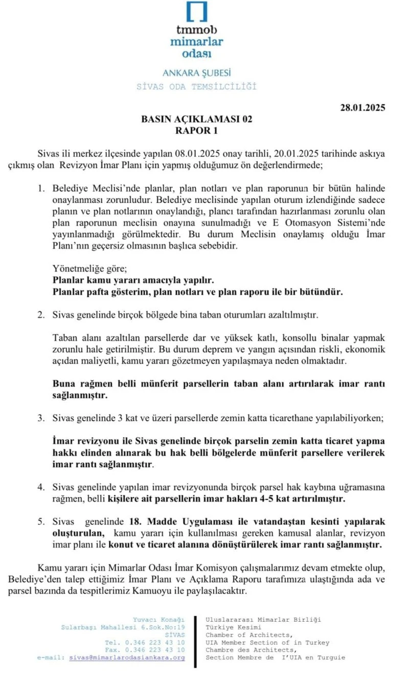 Serdar İnce İmar Planının Siyasetten Uzak Değerlendirilmesini İstedi