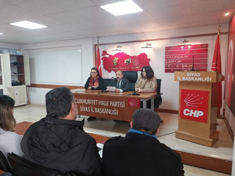 CHP Sivas İl Başkanı Abdulvahapgazi Doğan Açıklamalarda Bulundu