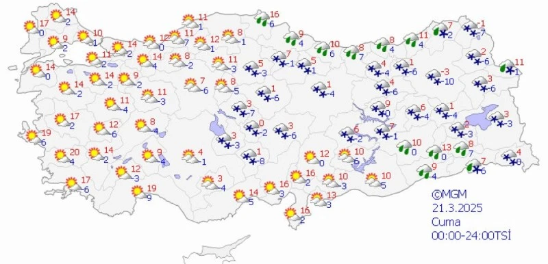 Sivas'ta Soğuk Hava ve Zirai Don Riski Uyarısı